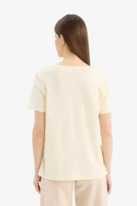 DeFacto Regular Fit V-Neck Basic Plain Combed Cotton Short Sleeve T-Shirt - Image 6