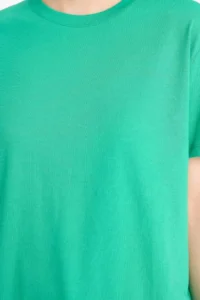 DeFacto Regular Fit Crew Neck Combed Cotton Basic Plain Short Sleeve T-Shirt - Image 5