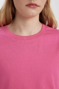 DeFacto Regular Fit Crew Neck Combed Cotton Basic Plain Short Sleeve T-Shirt W9584az24sm - Image 5