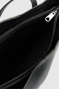 Shule Bags Grape with scarf Shoulder Bag Black - Image 4