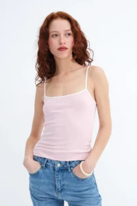 Addax Stripe Sleeveless Tank Top A110054 - Image 2