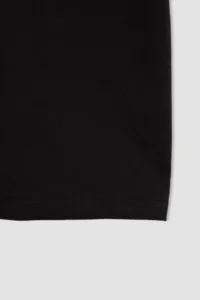 DeFacto Boy's Regular Fit Printed Short Sleeve Cotton Combed T-Shirt - Image 3