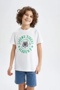 DeFacto Boys' Crew Neck Short Sleeve T-Shirt - Image 3