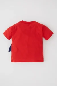 DeFacto Baby Boy Crew Neck Animal Patterned Combed Cotton Short Sleeve T-Shirt - Image 8