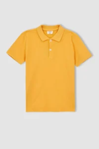 DeFacto Boys' Regular Fit Basic Short Sleeve T-Shirt