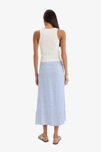DeFacto A Cut Floral Normal Waist Midi Skirt - Image 4