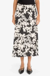 DeFacto A-Line Floral Patterned Normal Waist Midi Skirt - Image 4