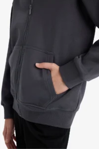 DeFacto Hooded Basic Plain School Zipper Sweatshirt Boy - Image 5
