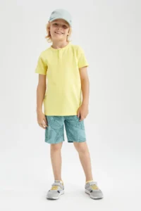 DeFacto Boy's Regular Fit Crew Neck Short Sleeve T-Shirt - Image 4