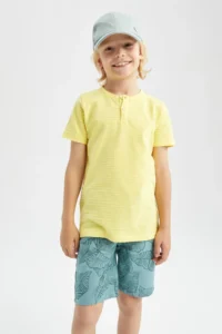 DeFacto Boy's Regular Fit Crew Neck Short Sleeve T-Shirt - Image 5