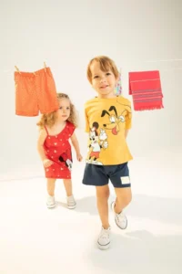 DeFacto Baby Boy Disney Mickey & Minnie Crew Neck Combed Cotton Short Sleeve T-Shirt - Image 7