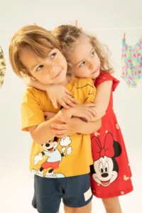 DeFacto Baby Boy Disney Mickey & Minnie Crew Neck Combed Cotton Short Sleeve T-Shirt - Image 8