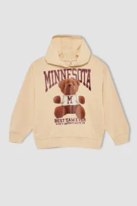 DeFacto Girls' Crew Neck Sweatshirt