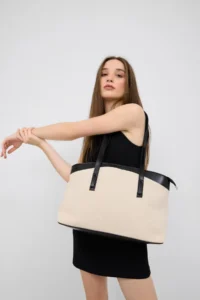 Shule Bags Citta Kanvas Tote Bag Black - Image 2