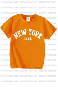 twins tailors Dinosaur Printed 3-Pack Unisex Orange-Black-Sax Blue Children's T-Shirt - Image 4