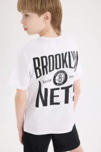 DeFacto NBA Boston Celtics Crew Neck Short Sleeve T-Shirt Boy - Image 2
