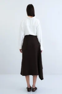 VAGGON Asymmetric Kesim Skirt - Image 6