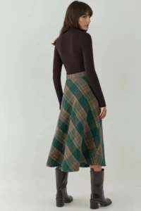 Hiccup A-Form Thick Midi Skirt - Image 3