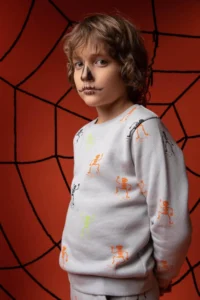 DeFacto Boy's Halloween Themed Crew Neck Sweatshirt