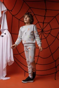 DeFacto Boy's Halloween Themed Crew Neck Sweatshirt - Image 2