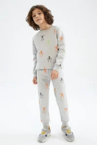 DeFacto Boy's Halloween Themed Crew Neck Sweatshirt - Image 5