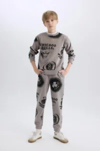 DeFacto Boy's Nba Current Teams Crew Neck Sweatshirt Y4130a622au - Image 5