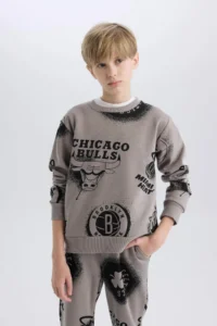 DeFacto Boy's Nba Current Teams Crew Neck Sweatshirt Y4130a622au - Image 6