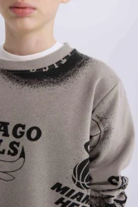 DeFacto Boy's Nba Current Teams Crew Neck Sweatshirt Y4130a622au - Image 7