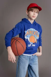 DeFacto Boy's Nba New York Knicks Hooded Sweatshirt