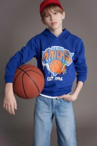 DeFacto Boy's Nba New York Knicks Hooded Sweatshirt - Image 3