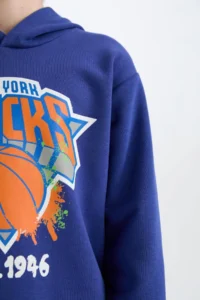 DeFacto Boy's Nba New York Knicks Hooded Sweatshirt - Image 8