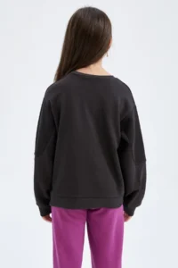 DeFacto Girl Disney Princess Crew Neck Sweatshirt Y4745a622au - Image 4