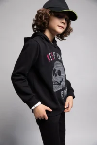 DeFacto Boys' Hooded Sweatshirt - Image 4