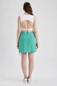 DeFacto Coool A Cut Patterned Mini Skirt Y7977az22sm - Image 5
