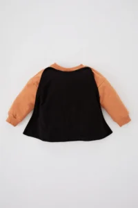 DeFacto Baby Boy Halloween Themed Crew Neck Sweatshirt Y8040a222wn - Image 5
