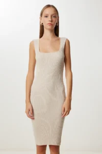 Happiness İstanbul Women Stone Knitwear Sweater Dress Set - Image 4