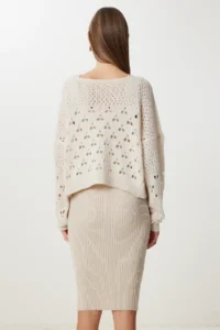 Happiness İstanbul Women Stone Knitwear Sweater Dress Set - Image 7