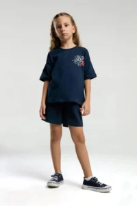 US Polo Assn. U.s. Polo Shirt US2072-4 KIZ Shorts Set - Image 2