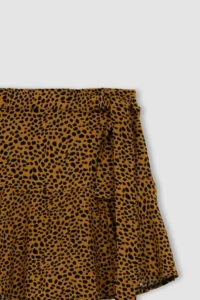 DeFacto Leopard Patterned with flywheel Mini Shorts Skirt Z1313az22au - Image 7