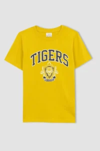 DeFacto Boy's Crew Neck Printed Short Sleeve T-Shirt Z2797a623sm - Image 6