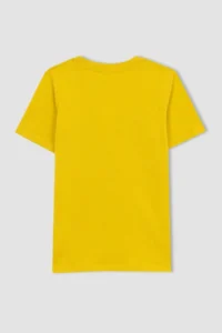 DeFacto Boy's Crew Neck Printed Short Sleeve T-Shirt Z2797a623sm - Image 8