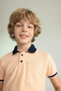 DeFacto Boys' Short Sleeve Polo Shirt T-Shirt - Image 3