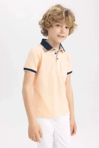 DeFacto Boys' Short Sleeve Polo Shirt T-Shirt - Image 4