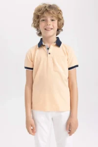 DeFacto Boys' Short Sleeve Polo Shirt T-Shirt - Image 6