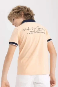 DeFacto Boys' Short Sleeve Polo Shirt T-Shirt - Image 7