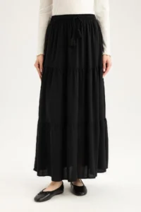 DeFacto Viscose Maxi Hijab Skirt with Waist Lace Z3406az25sp