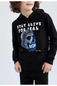 DeFacto Boys' hooded Sweatshirt