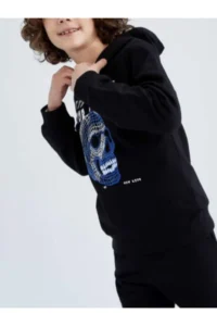 DeFacto Boys' hooded Sweatshirt - Image 2