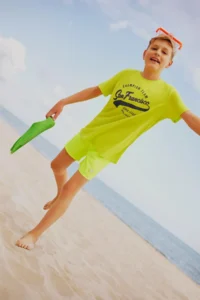 DeFacto Boy's Crew Neck Printed Short Sleeve T-Shirt Z8002a623sm