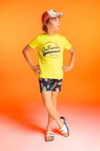 DeFacto Boy's Crew Neck Printed Short Sleeve T-Shirt Z8002a623sm - Image 3